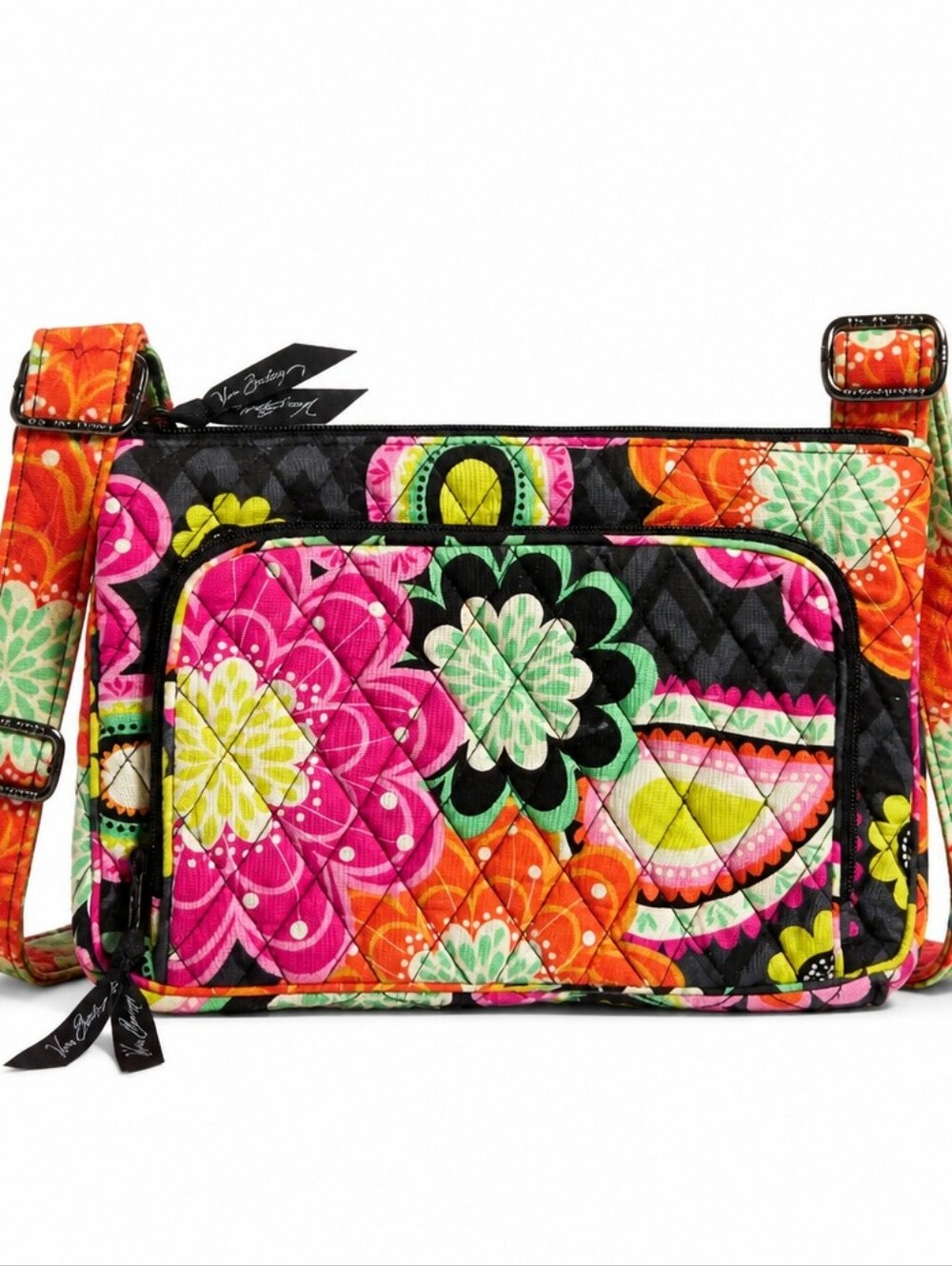 Vera Bradley Ziggy Zinnia Crossbody Bag & Matching Wallet Set - Retired - Picture 2 of 14